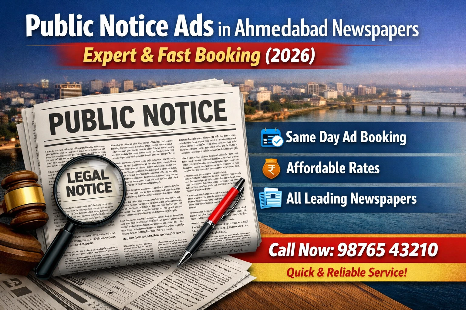 Public Notice Ads Ahmedabad Newspapers